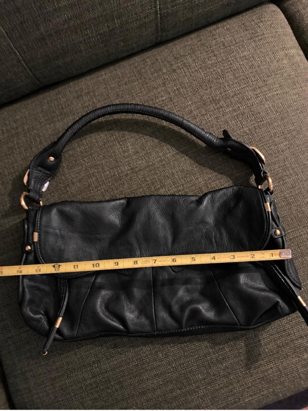 B. MAKOWSKY Classic Black Leather Shoulder Bag❤️❤️❤️ - Picture 8 of 10